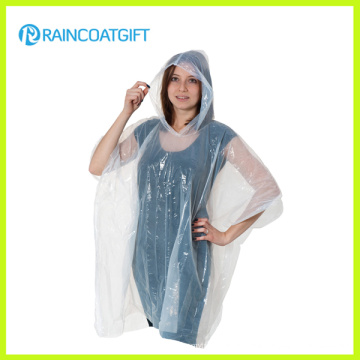 Imperméable jetable promotionnel clair de PE (RPE-020A)